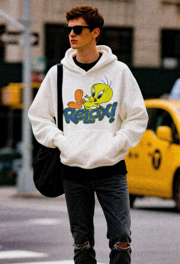 #SA99 SAINT Hooded Sweatshirt P180 Color: White Size: S-XL